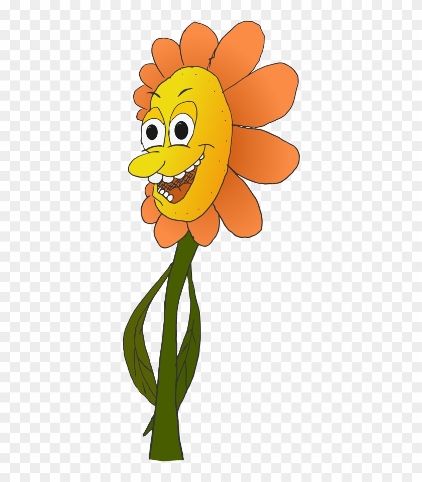 Anthropomorphic Flower Cartoon - Flower Cartoon #1174094