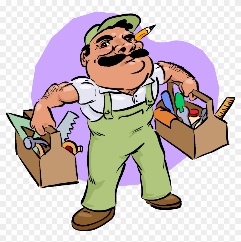 Phone 618 622 Xxxx - Maintenance Man Clipart #1174615