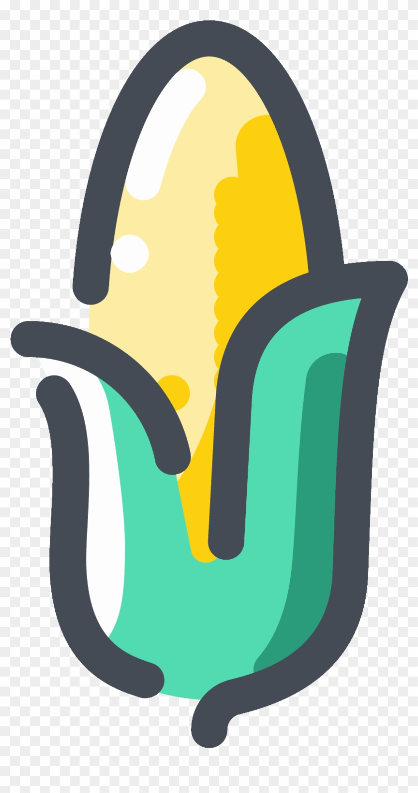 Yellow Corn Icon - Mais Icon Png #1174650