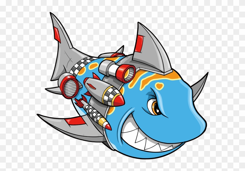 Shark Cartoon Illustration - Shark Veckot #1174969