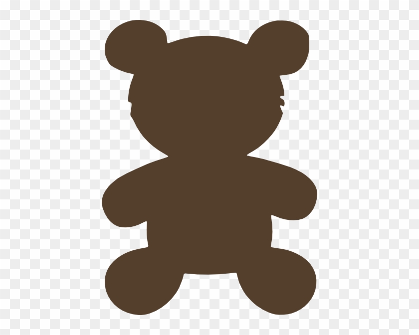 Download Bear Svg Clip Arts 432 X 592 Px - Teddy Bear Silhouette ...