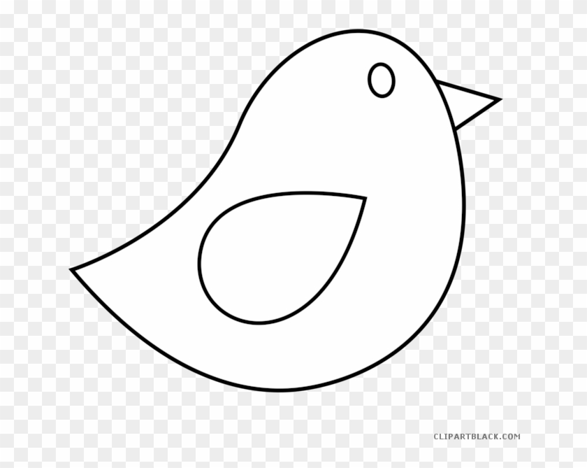 White Bird Clip Art - Black And White Bird Clipart #1175138