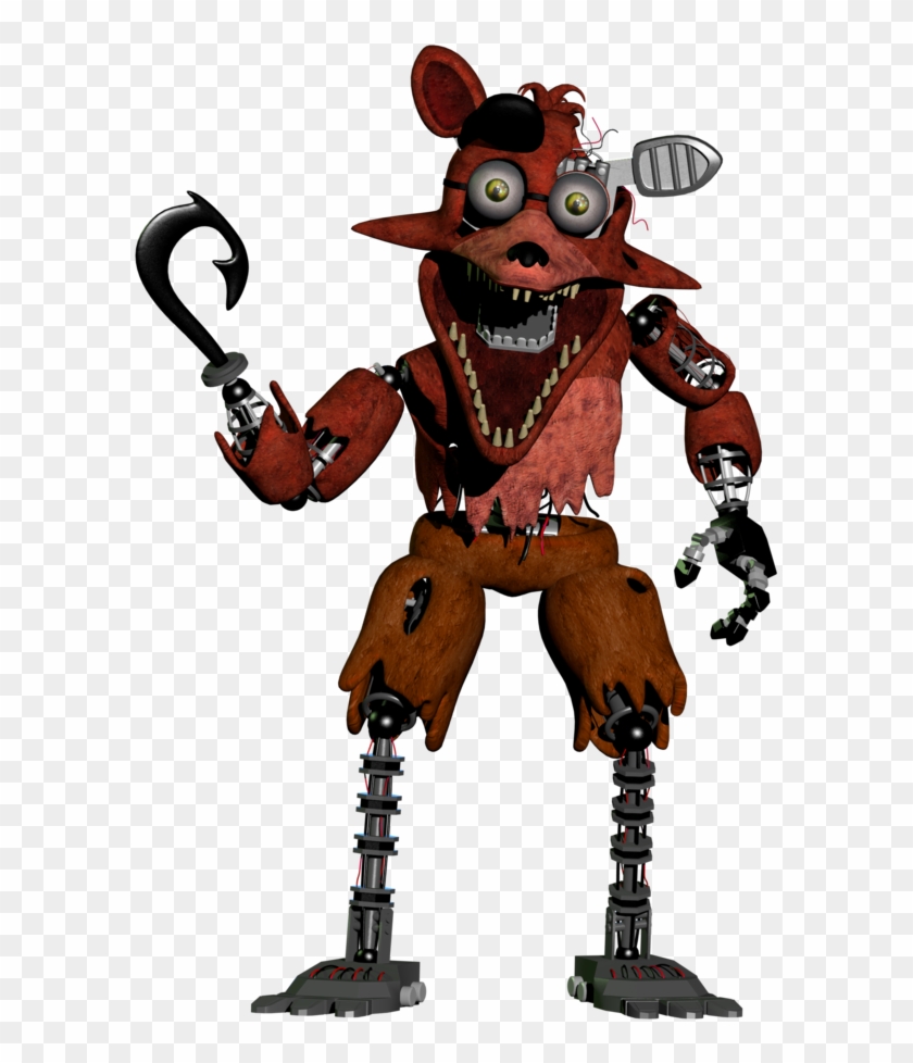 Stylized Withered Foxy By Austinthebear Foxy De Five Nights At Freddys 2 Free Transparent Png Clipart Images Download - five nights at freddys 2 roblox drawing the withered arm