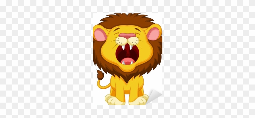 lion roaring cartoon