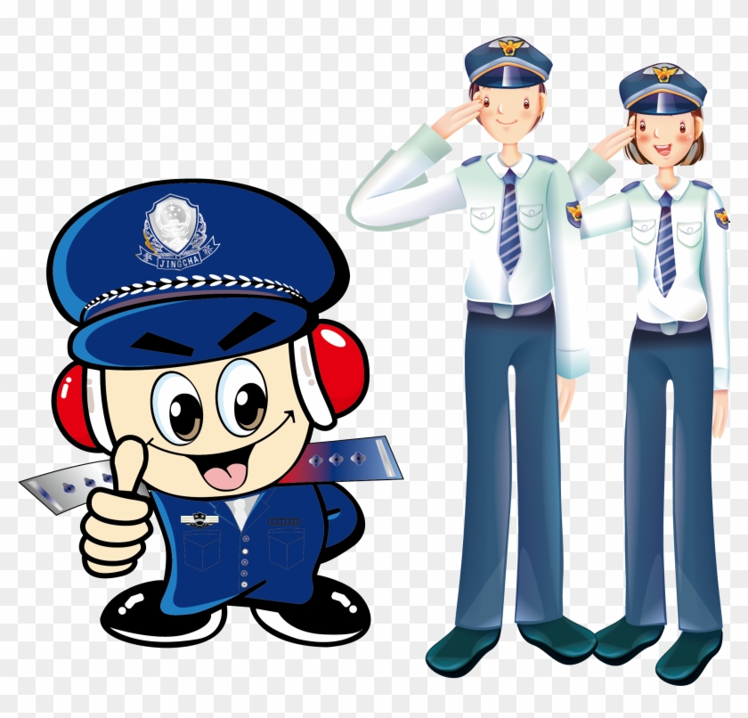 Cartoon Comics Police Officer - 卡通 警察 #1176569