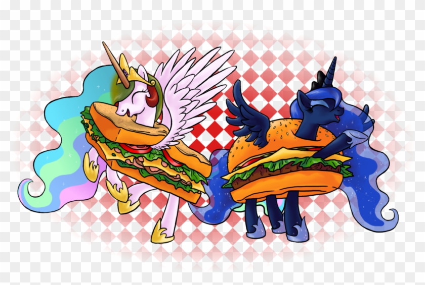 Myminiatureequine, Burger, Costume, Princess Celestia, - Illustration #1177708