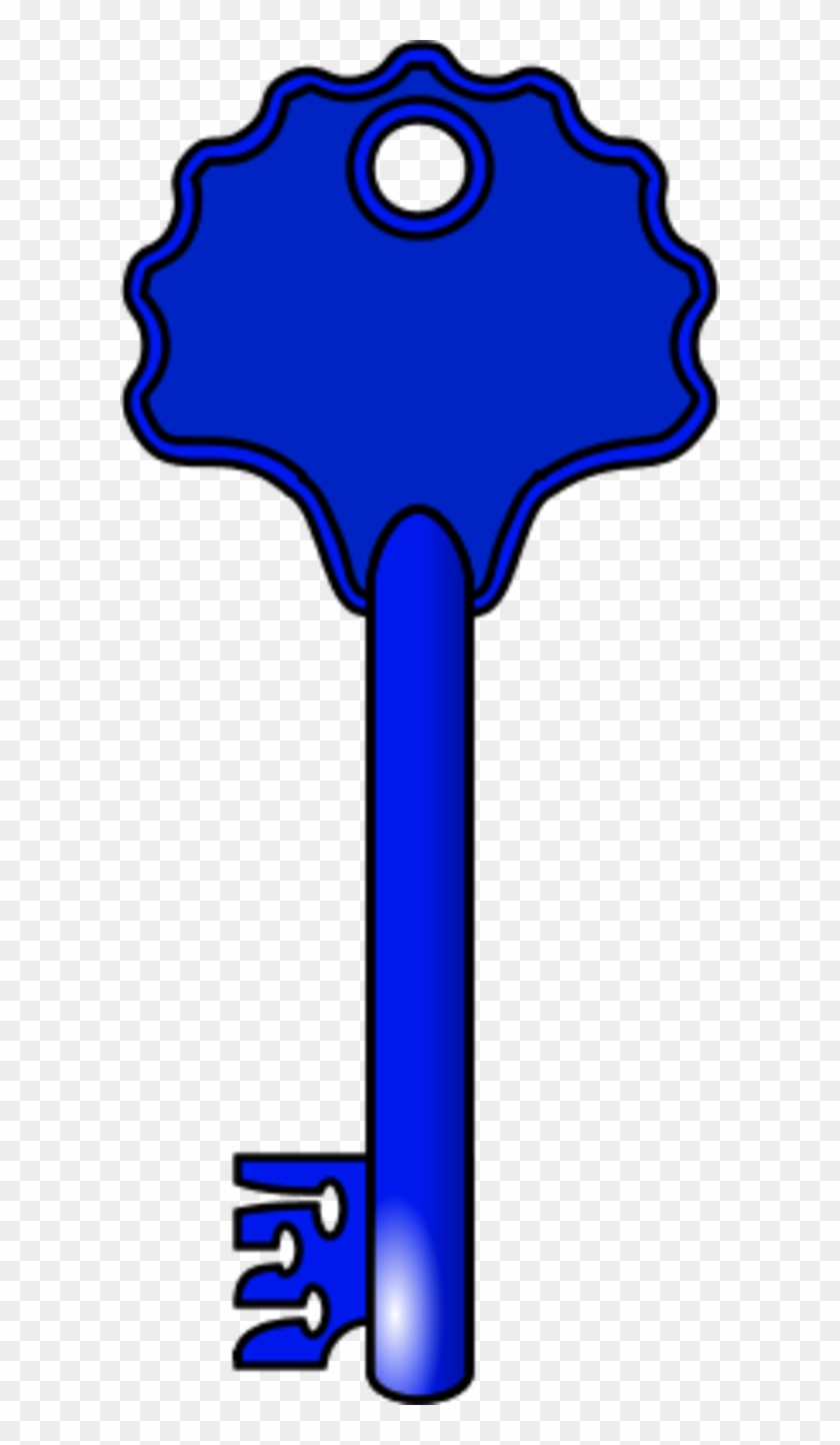 Key Clipart - Key Blue Clipart #1178257