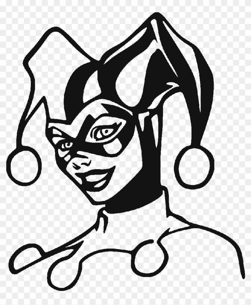 Harley Quinn Face SVG