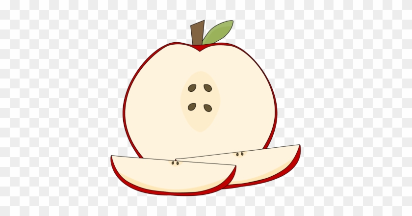 sliced apple clipart