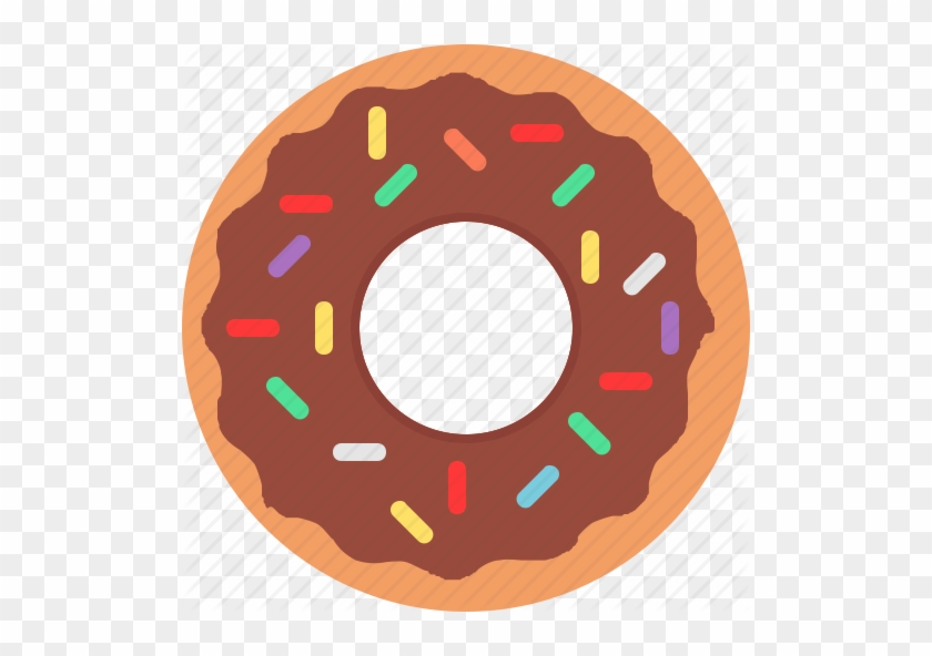 Donut Icon - Chocolate Donut Icon #1180361