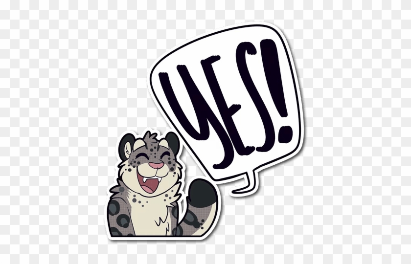 Снежный Леопард Telegram Sticker - Sticker #1180699