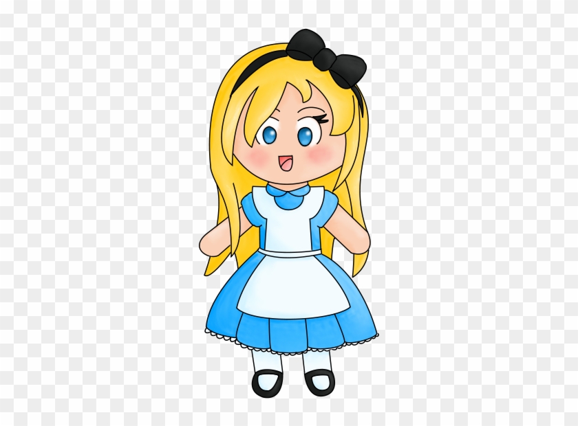 Alice In Wonderland Chibi By Carissaraptor - Cartoon - Free Transparent ...