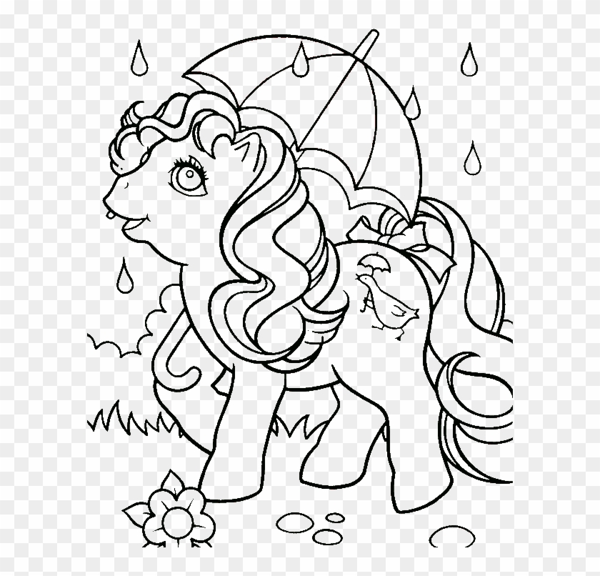 rainy day coloring page