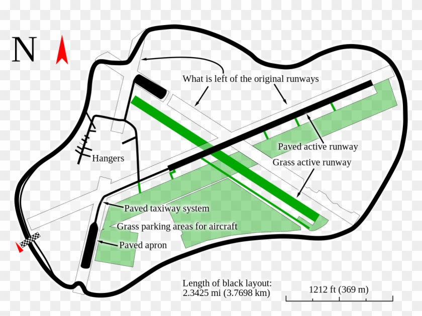 Thruxton Race Track Map #1184000