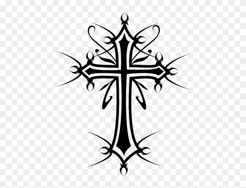 Pin Gothic Cross Clipart - Gothic Drawing #1184245