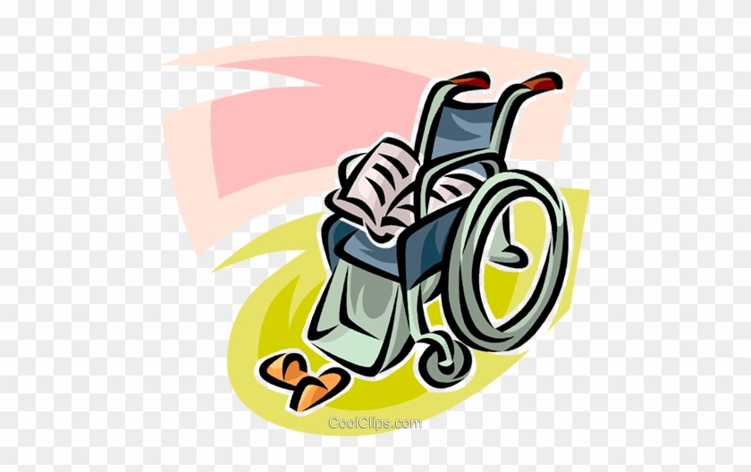 Wheelchair, Newspaper And Slippers Royalty Free Vector - Wheelchair, Newspaper And Slippers Royalty Free Vector #1184737