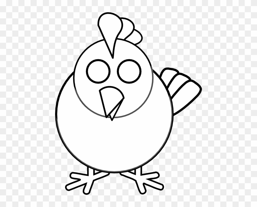 Black And White Chicken Clip Art - Clip Art #193266