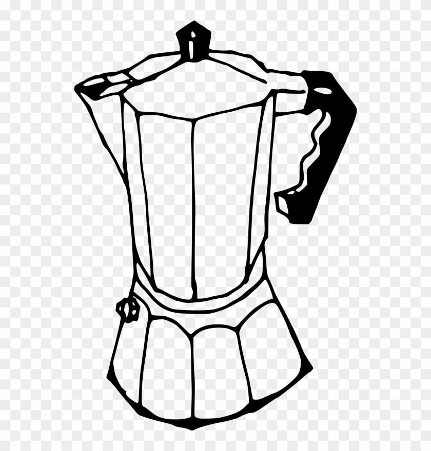 Medium Image - Coffee Maker Drawing Easy #195168