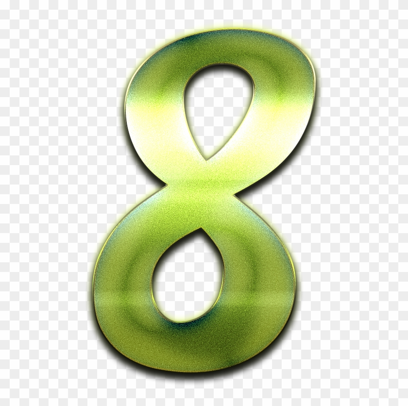 8 Number Green Design Png - Design #1185975