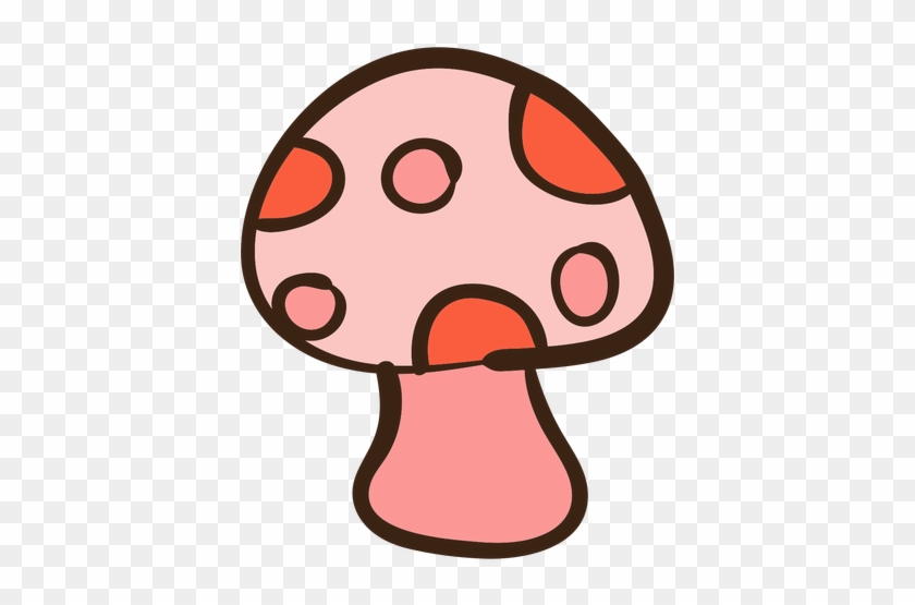 Mushroom Colored Doodle Transparent Png - Mushroom #1186240