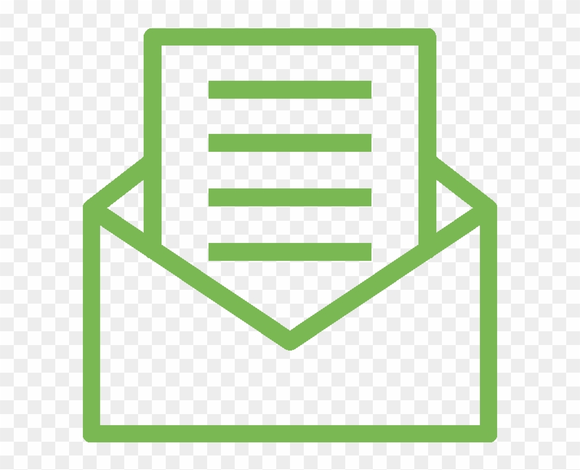 Mail Icon Green - Open Mail Icon #1186385