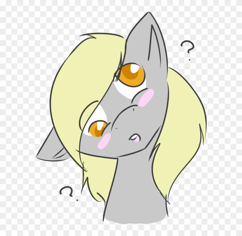 Oh-larissa, Blushing, Confused, Derpy Hooves, Female, - Cartoon #1187767