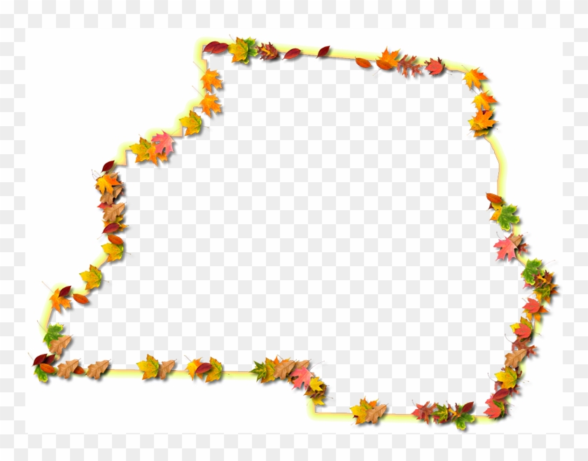 A Yellow And Orange Outline Map Of Madison With Fall - Floral Design #1188555