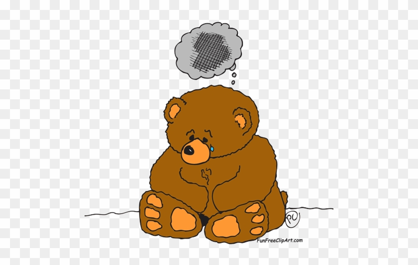 sad bear cartoon