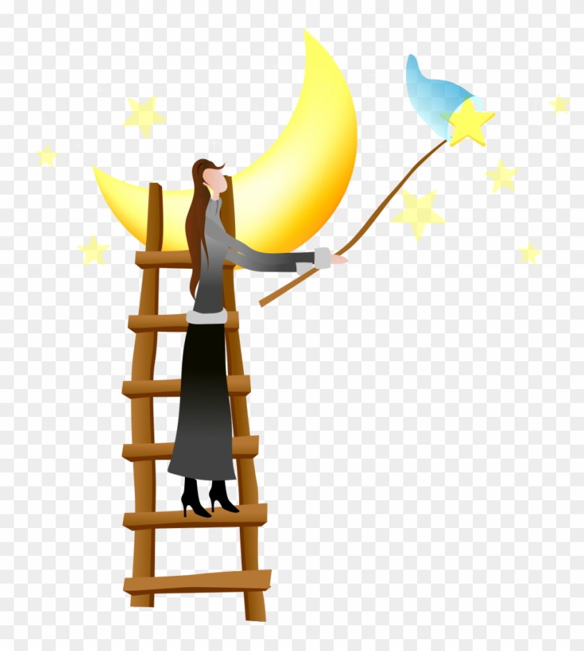 Moon Ladder 1181*1181 Transprent Png Free Download - Child #1189337