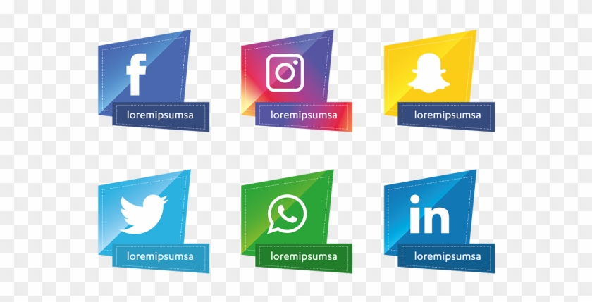 Social Media Icons Set, Sociales, Medios De Comunicación, - Social Media #1190486