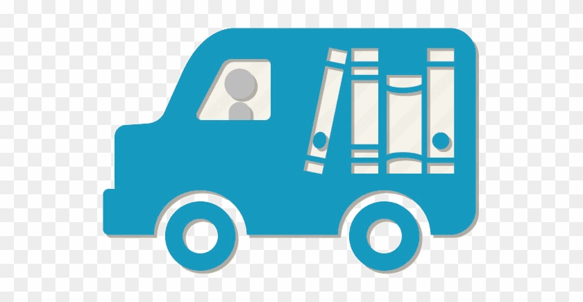 Mylibrary & Delivery/ill Accounts - Books Delivery Van Png #1192765