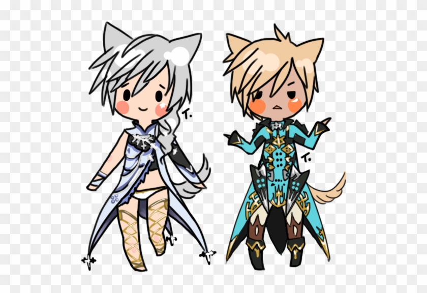 Transparent Ffxiv Chibi Commissions For A Friend ~ - Cartoon #1193629