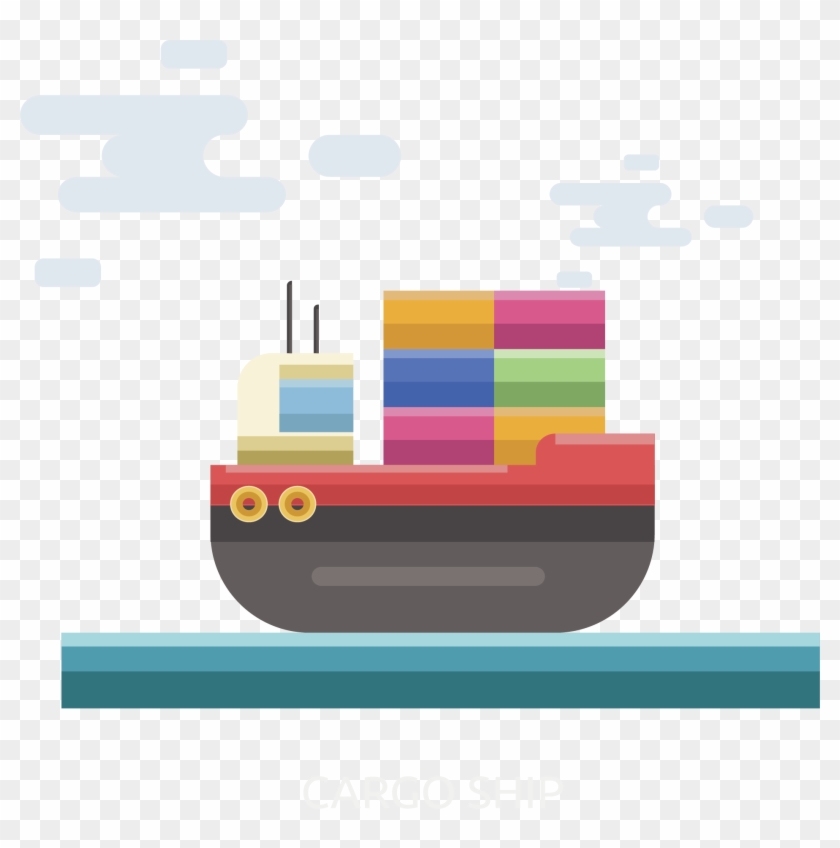 Intermodal Container Cargo Port - Cargo Ship - Full Size PNG Clipart ...