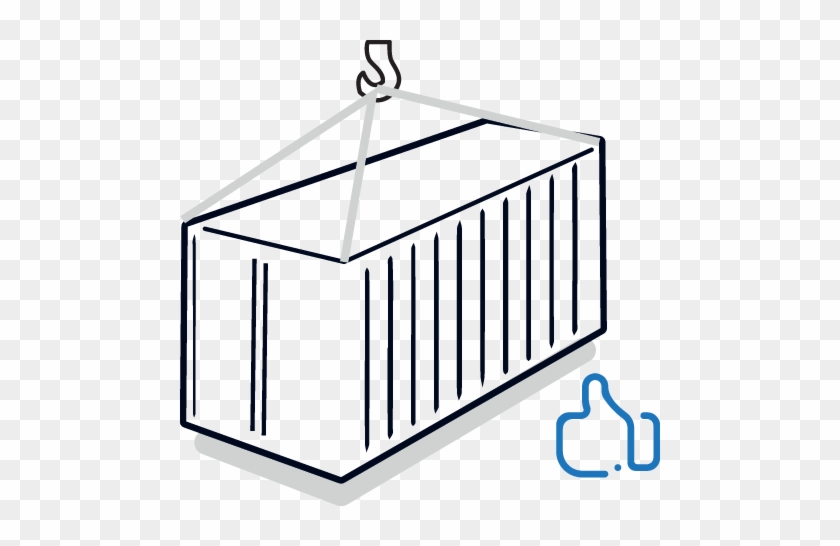 2d Icon Of A Shipping Container Lifted By A Hoist Shipping Container Icon Png Free Transparent Png Clipart Images Download