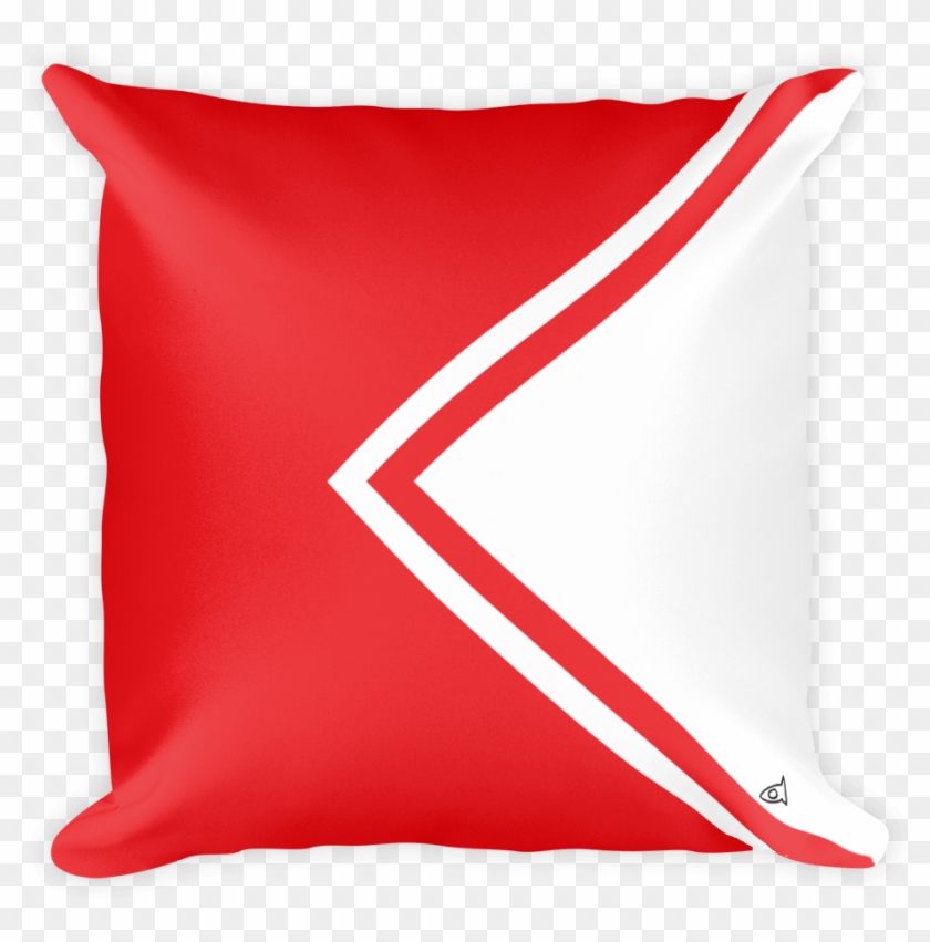 Nautical Flag "b" - Throw Pillow #1195477