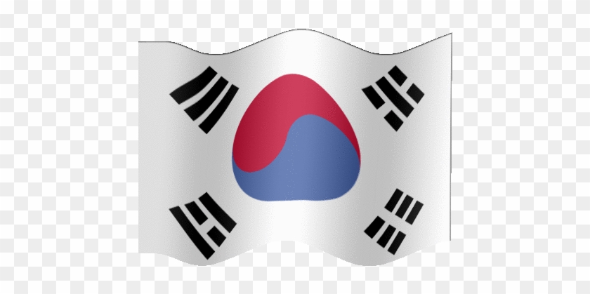 Graafix Animated Flag Of South Korea - Waving South Korea Flag Gif #1197677