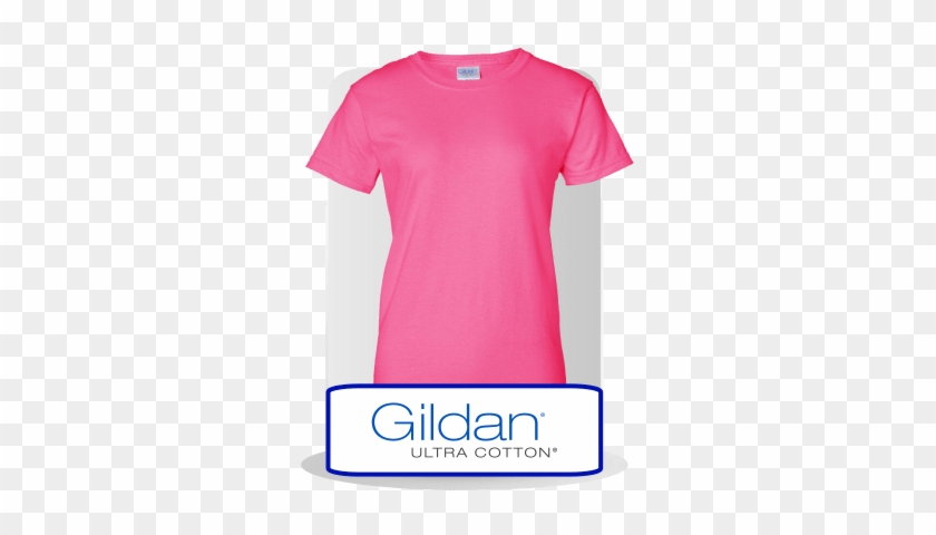 Women's Ultra Cotton - Pink Blank Tee Shirts #1199867