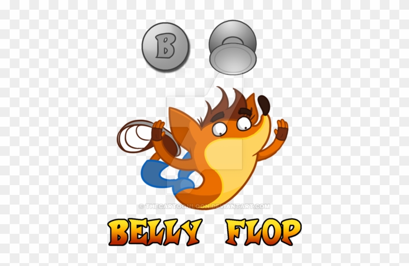 Belly Flop Crash By Thecartoonloon - Belly Flop Crash By Thecartoonloon #1201313