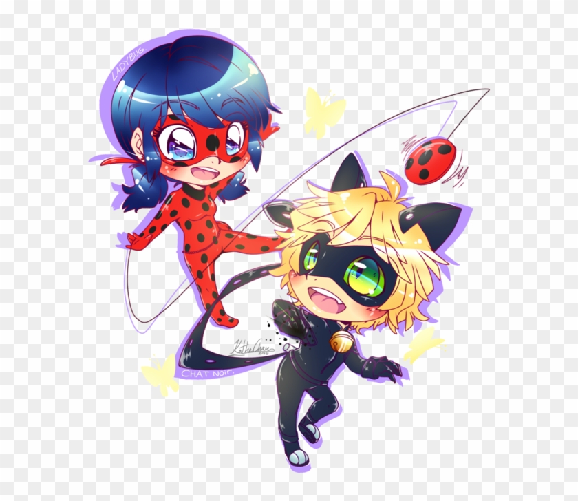 Ladybug And Cat Noir Lady Bug Y Cat Noir Para Dibujar Anime Free Transparent Png Clipart Images Download