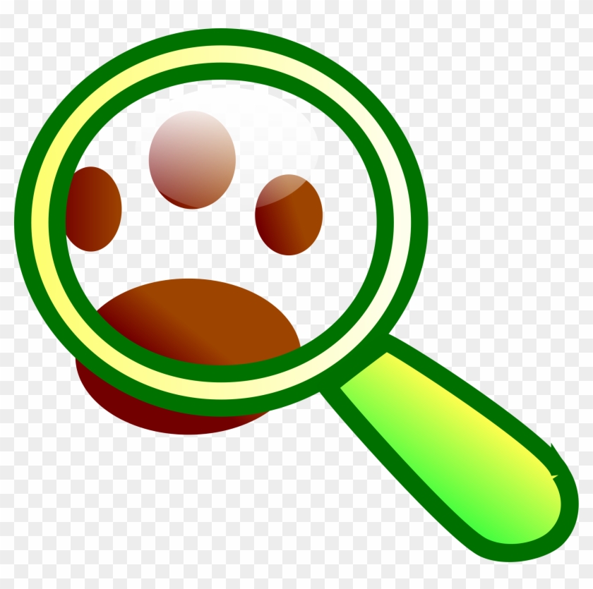 Clipart Find - Magnifying Glass Green #1204284