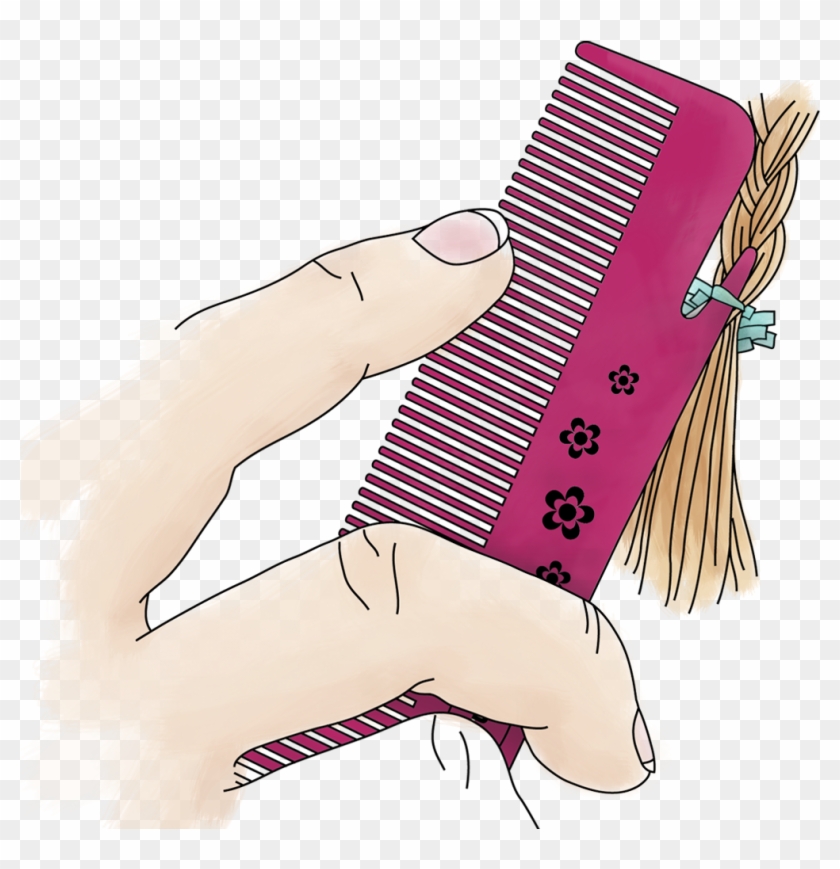 Traditional plastic black hairdresser comb sketch  Stock Illustration  29879922  PIXTA