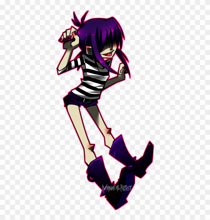 Noodle Doodle By Krooked-glasses - Noodle Gorillaz Png #1206110