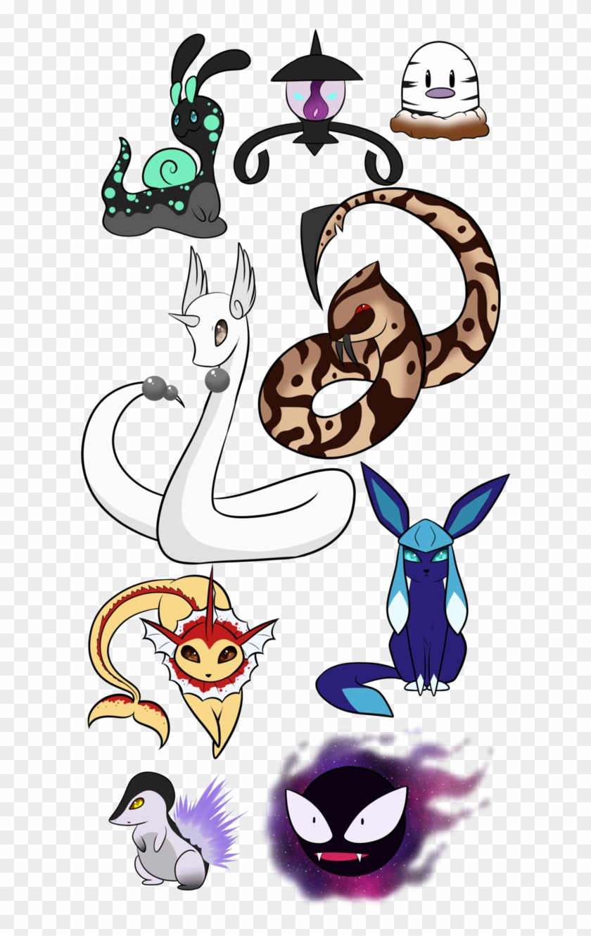 Pokemon Designs Set 5 By Marushi-dracul - Cartoon #1207707