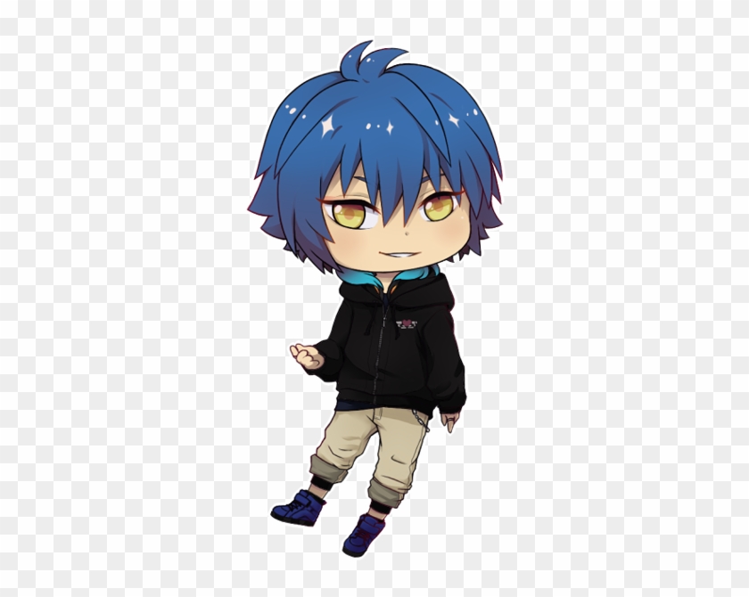 Anime Boy With Blue Hair Download Anime Chibi Jacket Free Transparent Png Clipart Images Download - blue hair girl roblox