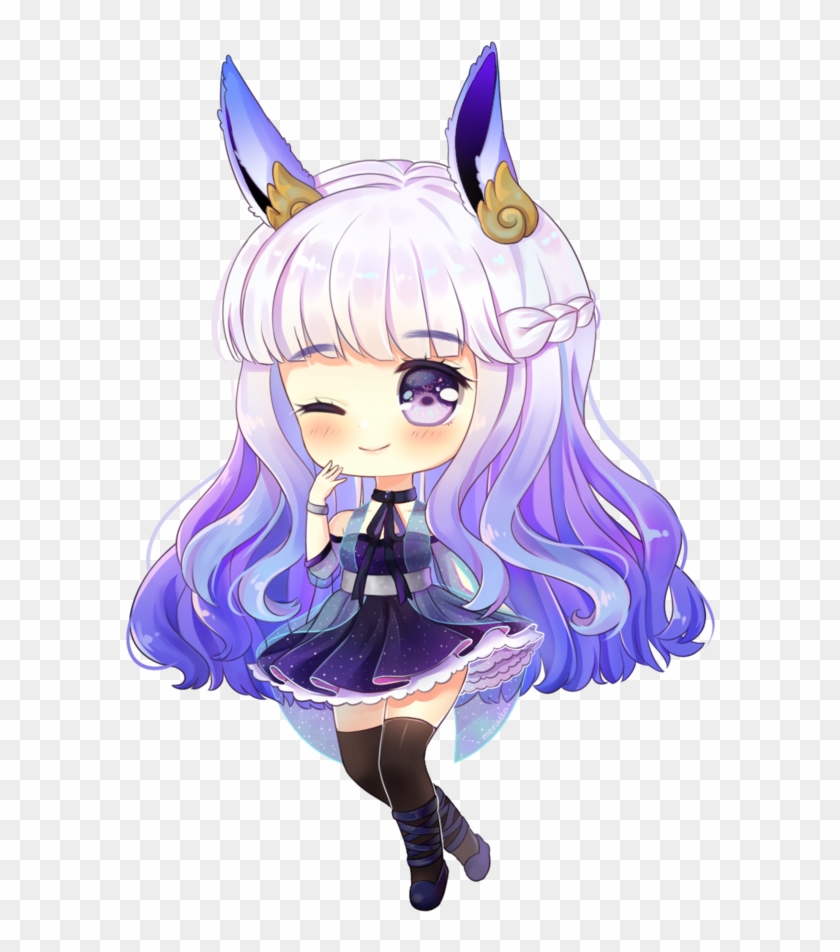 Roblox Anime Girl With Blue Hair Decal Download Super Cute Chibi Anime Free Transparent Png Clipart Images Download - galaxy anime roblox