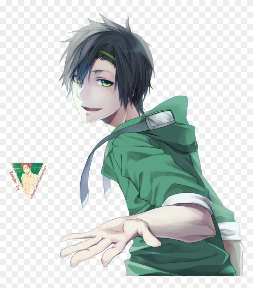 Lexica  Anime guy 19 years old wearing a green colored tshirt brown  hair green eyes light green eyes green colored eyes serious anime  style