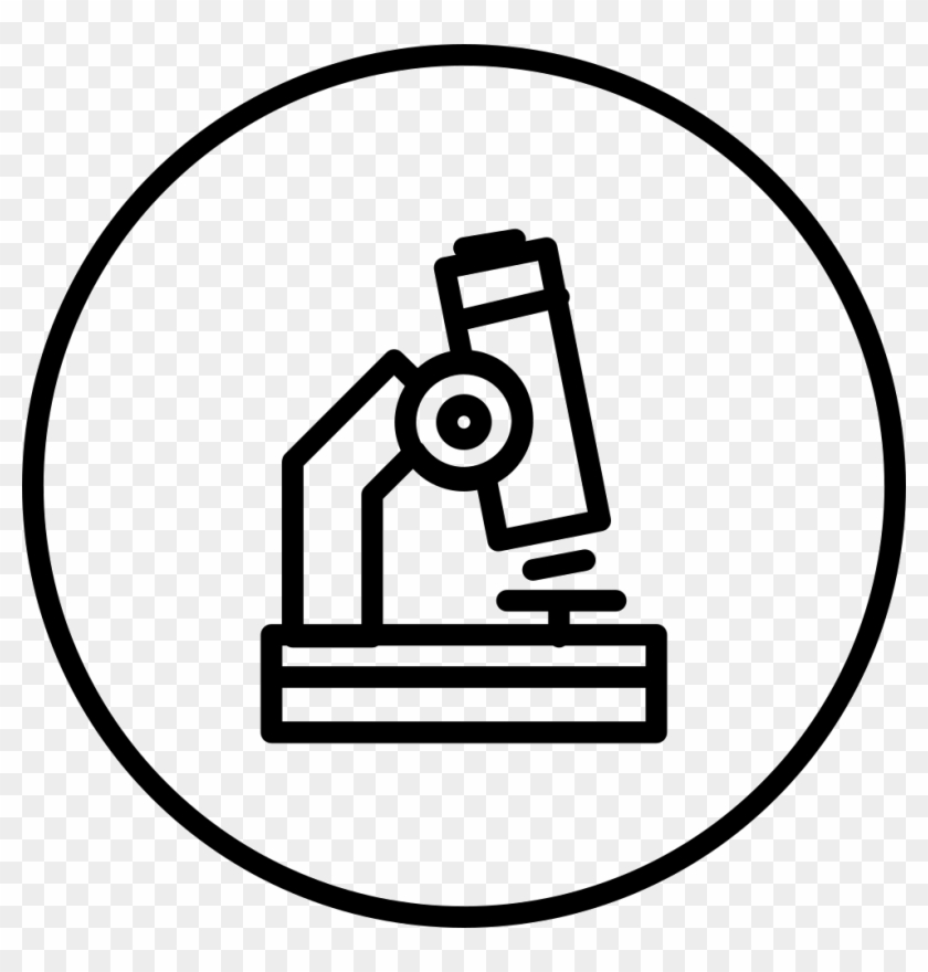 Microscope Outline In A Circle Comments - Microscope Outline #1211624