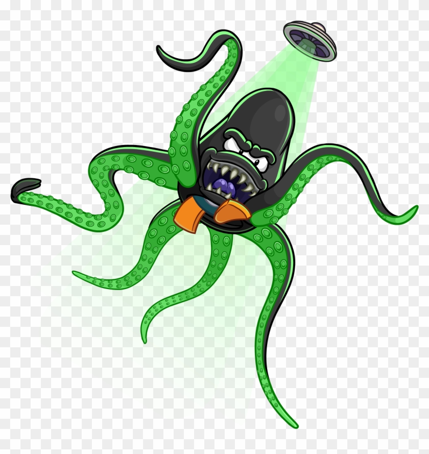 Space Squid - Space Squid Club Penguin #1212449