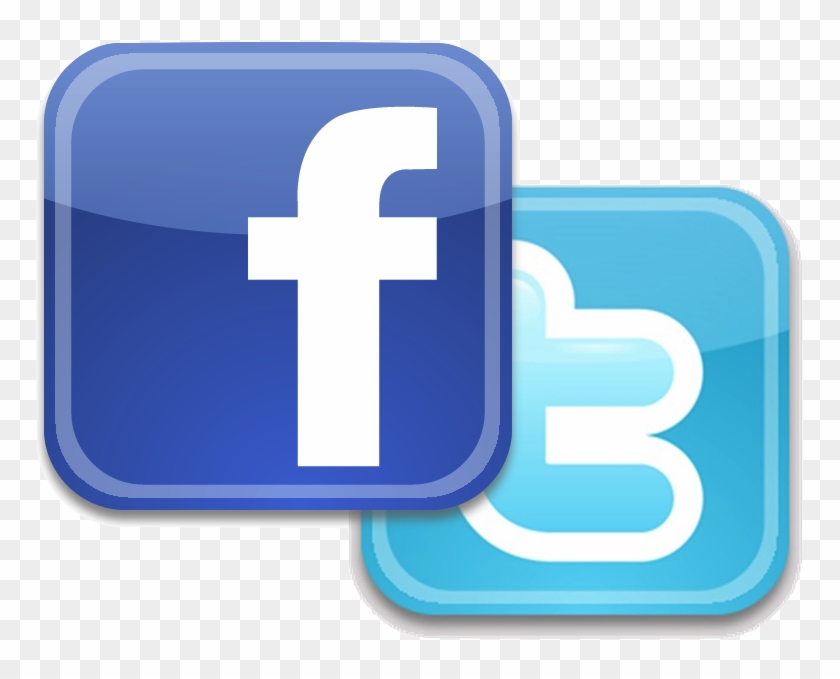 Share Events With Friends - Twitter And Facebook Icons #1212869