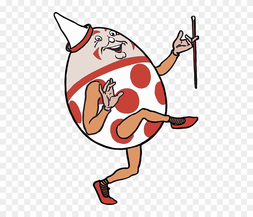 Anthropomorphic, Baton, Cane, Cartoon, Character, Comic - Humpty Dumpty Png #1213282